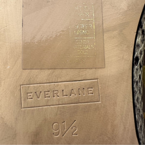 EVERLANE Italian Leather Day Ballet Flat Snake Print 9.5 - Picture 11 of 16